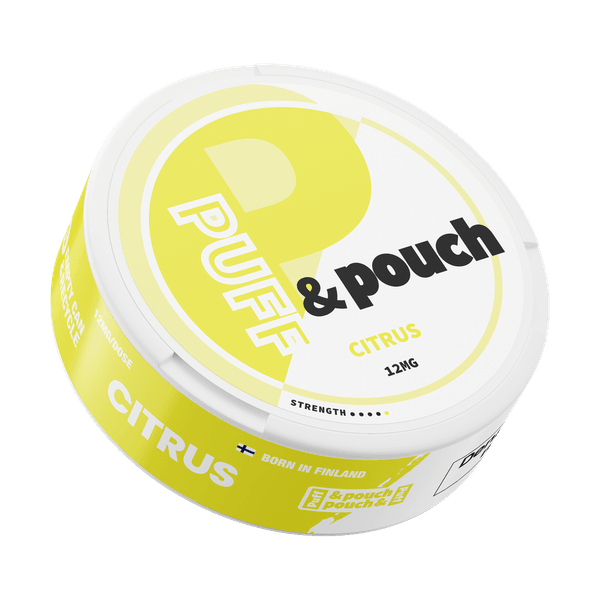 Puff and Pouch Citrus Strong 12mg nicotine pouches