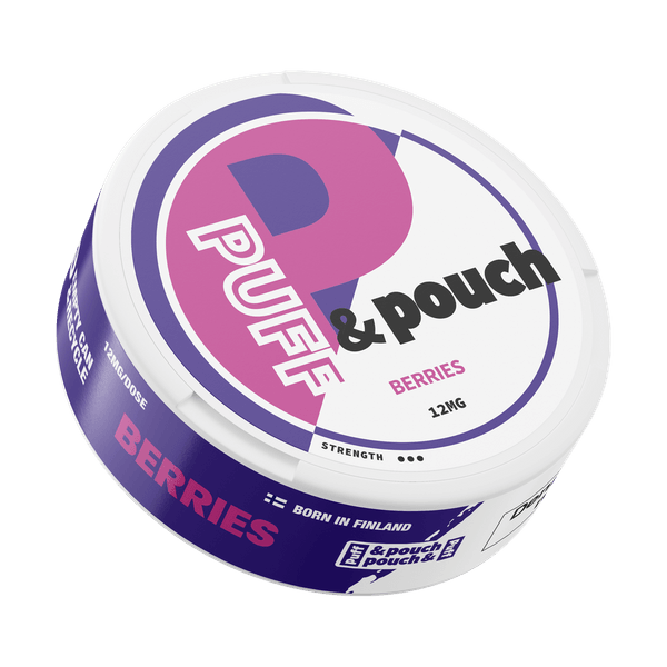 Puff and Pouch Berries Strong 12mg nicotine pouches