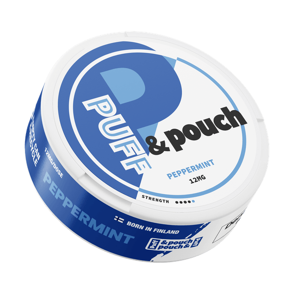 Puff and Pouch Peppermint 12mg nicotine pouches