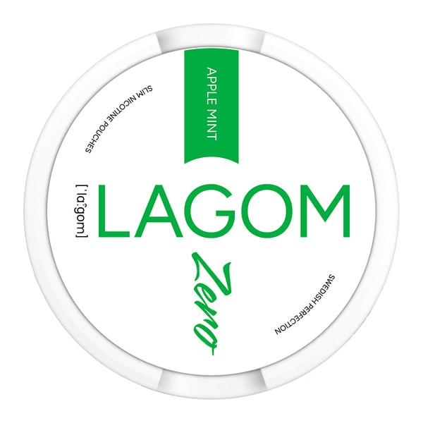 LAGOM Apple Mint Zero Nicotine Free nicotine pouches