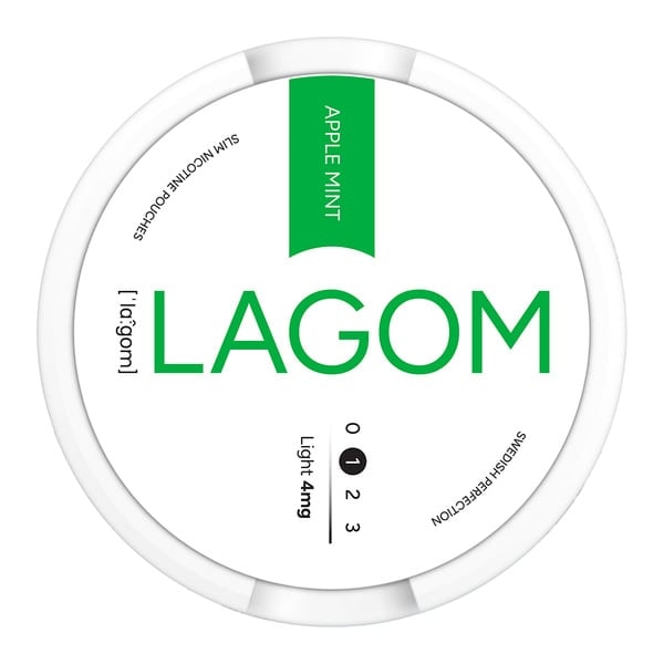 LAGOM Apple Mint Light 4mg nicotine pouches